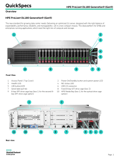 HPE ProLiant DL180 Generation9 (Gen9)
