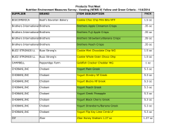 (NEMS-V) Yellow and Green Criteria