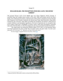 WILLIAM BLAKE, THE INSCRIPTION OVER HELL