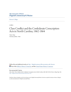 Class Conflict and the Confederate Conscription Acts in North