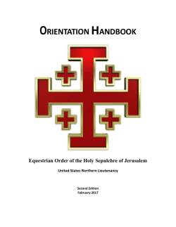 orientation handbook - Northern Lieutenancy