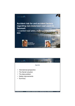 Accident risk for and accident factors regarding non