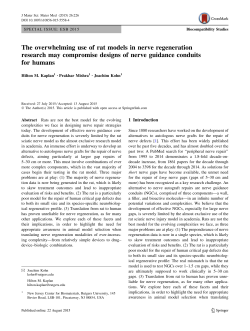 The overwhelming use of rat models in nerve regeneration research