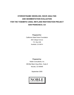 hydrodynamic modeling, wave analysis and
