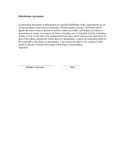 Dissertation/Thesis