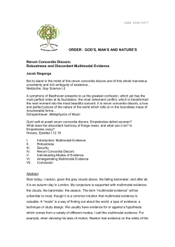 Robustness and Discordant Multimodal Evidence