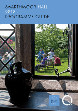 Swarthmoor Hall Programme 2017