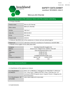 Mercury (II) Chloride - Breckland Scientific