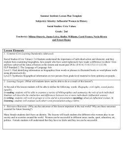 Lesson Elements - World Affairs Council