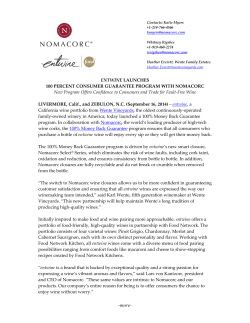 entwine Launches 100 Percent Consumer Guarantee