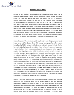 Anthem &ndash; Ayn Rand