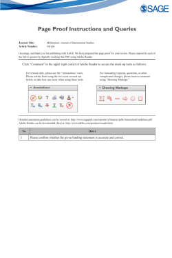 Page Proof Instructions and Queries