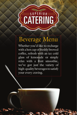 Beverage Catering - Superior Culinary Center