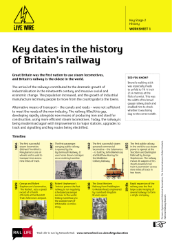 Key dates in the history of Britain`s railway