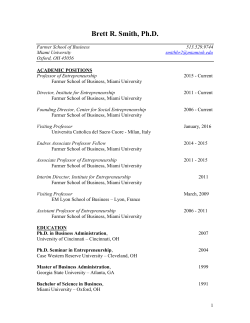 Brett R - Farmer School of Business