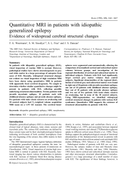 Quantitative MRI in patients with idiopathic generalized epilepsy