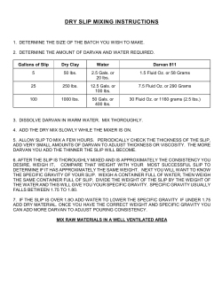 DRY SLIP MIXING INSTRUCTIONS