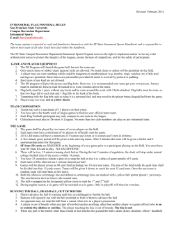 intramural flag football - San Francisco State University