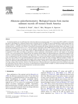 Alkenone paleothermometry: Biological lessons from marine