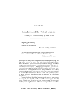 Loss, Love, and the Work of Learning