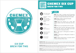 CHEMEX SIX CUP - George Howell Coffee
