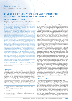 diagnosis of non -viral sexually transmitted infections in lithuania