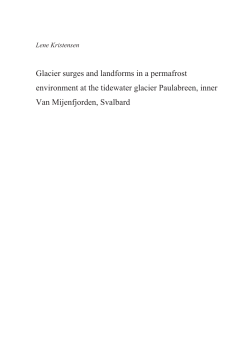 Glacier surges and landforms in a permafrost environment at the