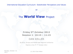 The World View Project - International Baccalaureate