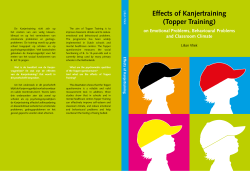 Effects of Kanjertraining (Topper Training)