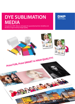 dye sublimation media - DNP Photo Imaging Europe