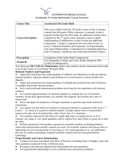 Grade 7 Extension - SAU 16 Savvy School Websites