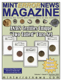 ANACS Certifies Unique &ldquo;Two Tailed&rdquo; Euro Set