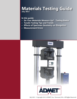 Materials Testing Guide