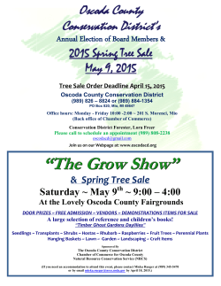 2008 Spring Tree Sale - Oscoda County Conservation District