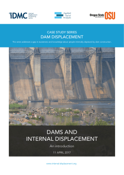 Dam Displacement - The Internal Displacement Monitoring Centre