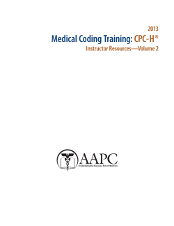 Medical Coding Training: CPC-H&reg;