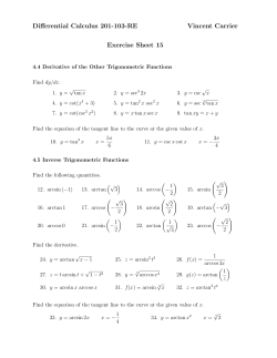Exercise Sheet 15