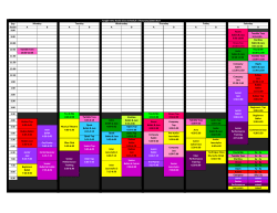 schedule - Tanglin Arts Studio