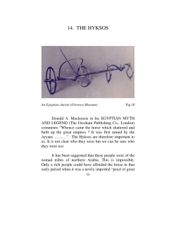 Ch.14. THE HYKSOS