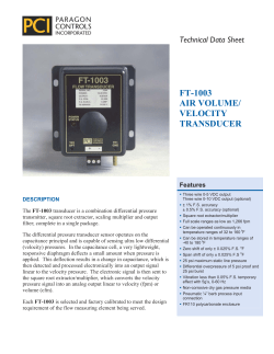 FT-1003 Tech Data Sheet