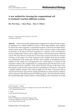 Mathematical Biology
