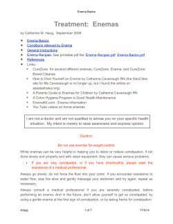 Enema Basics - catsfork.com