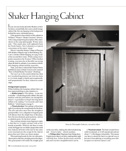 Shaker Hanging Cabinet - Popular Woodworking Magazine