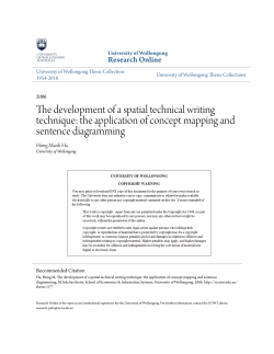 The development of a spatial technical writing technique: the