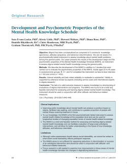 8.Development and Psychometric Properties of the Mental Health