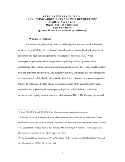 Rethinking Revolution