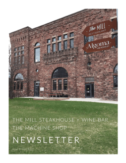 NEWSLETTER - The Machine Shop