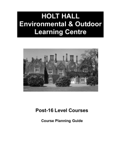Post 16 Course Planning Guide