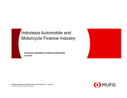 Indonesia Automobile and Motorcycle Finance Industry
