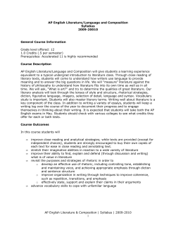 AP English Literature and Composition